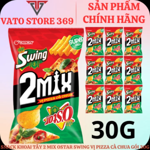 Bánh snack khoai tây 2 MIX OSTAR SWING vị pizza cà chua gói 30g