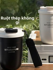 BIZE | Ly Đựng Cà Phê Cách Nhiệt Inox Có Nắp Gập