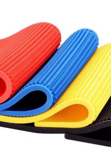 Anti-Slip Coffee Bar Mat Multi-Function Tool Mat Filter Water Cup Coaster Kitchen Dining Table Mat Plastic Square Pure Color