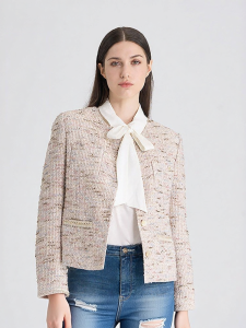 Pink and Blue Tweed Jacket