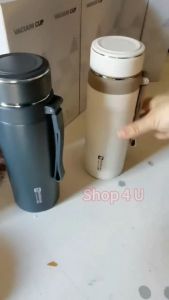 Stainless Steel 1000ML Insulated Flask with Stainless Steel Liner and Tea Strainer