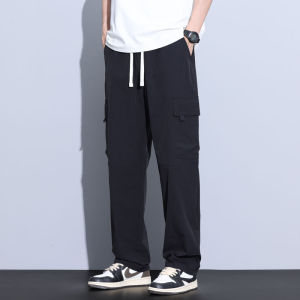 Miiow | Casual Loose Fit Mens Summer Thin American Trendy Workwear Pants Straight Leg Spring Autumn Long Trousers MiiOW Cat Person