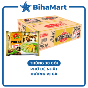 [THÙNG 30 GÓI] - ACECOOK - Đệ Nhất phở hương vị Phở Gà phở gà Đệ Nhất Acecook phở gà Acecook Đệ Nhất phở ăn liền (65g/gói)