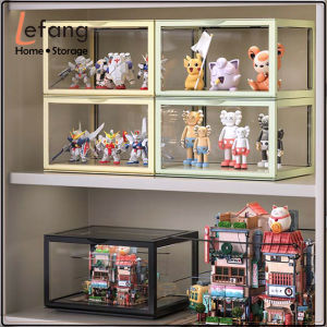 Lefang Clear Display Case Display Box Dustproof Storage Showcase Figurines Collection for Toy Dolls Souvenirs Model