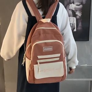 【COD】New school bag 2026 Korean fashion junior high school student backpack large capacity leisure letter backpack