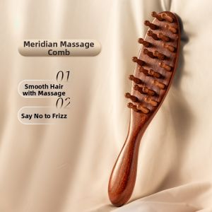 NILIYA | Wooden Anti-static Scalp Massager Head Massage Comb