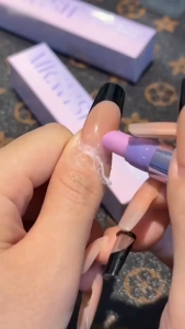 Nail Repair Pen Nourishing Oil Moisturize Strengthen Brittle Nails Ceramic Fingernail Grinding Cuticle Brush Brighten With Keratin Vitamin E For Natural Artificial Nails