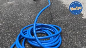 TOOLCY Garden Hose 25 ft x 5/8" Water Hose Heavy Duty All-weather Leakproof Durable Gardening Hose with Swivel Male & Female Fittings Lightweight for Yard Outdoor Lawn