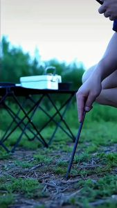 ONKEL Camping Peg Stake Outdoor Ground Nail for Tent 20/25/30/40cm / Flysheet Pancang Khemah Besi untuk Tanah