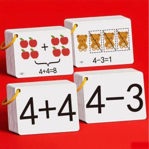 132 Addition and Subtraction Cards a Complete Set to Help Young Children Develop Their Arithmetic Skills Early on | Addition Subtraction Multiplication and Division Mental Arithmetic Flashcards Exercise Childrens Mathematical Thinking and Concent...