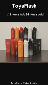 ToyaFlask Stainless Steel Botol Minum Terisolasi Vakum Botol Minum Panas & Dingin