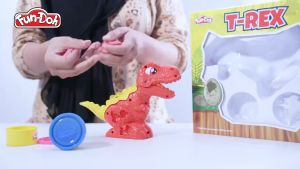 Mainan Satu Set Malam Dan Cetakan Bentuk Trex Dinosaurus 28169 Lengkap | Mainan Edukasi Lilin Playdoh Cetakan Dinasaurus Murah kemasan Kardus | Mainan Plastisin Malam Bahan Berkualitas