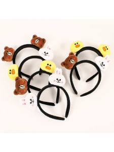 Womens Animal Headband Cute Face Washing Outdoors Dinosaur Hairband Fashionable Versatile Hair Accessories Korean Style