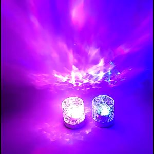 Bedside Lamp  Dynamic Water Ripple lamp night Projector light 16color remote control night lamp LED