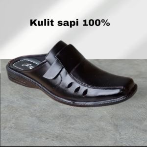 SEPATU SANDAL SLOP KULIT SAPI PRIA HALAL