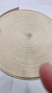 Dây đai cotton màu trắng kem làm quai túi tote quai đeo balo túi xách