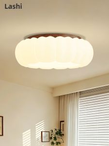 LANGSHANGZHAOMING | Retro Creative Warm Walnut Style Ceiling Light