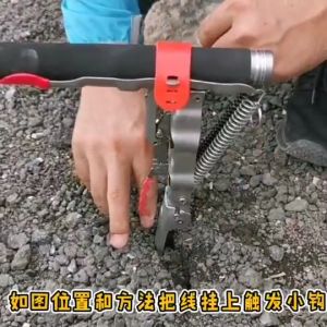 Fishing Rod Holder Automatic Rebound Spring Fishing Accessories Foldable Stainless Steel Alatan Memancing Pemegang Joran