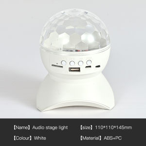 Home Colorful Magic Ball Lamp Bounce Di Bluetooth Speaker Lamp Christmas Projection Stage Singing Flash Room Atmosphere Light