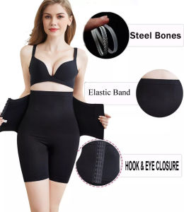 Women High Waist Slimming 2 in 1 Korset Belt Shaper Shapewear Bengkung Trainer