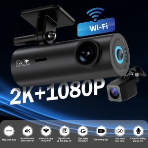 Camera Hành Trình Ô Tô 4K Dashcam 3840*2160P Camera Trước Với WiFi Hỗ Trợ Đỗ Xe Tầm Nhìn Ban Đêm Giám Sát Xe 24/24