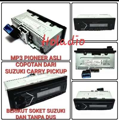 HEAD UNIT TAPE MOBIL SINGLE DIN MP3 PIONEER ORIGINAL COPOTAN DARI MOBIL SUZUKI CARRY PICKUP BARANG BARU DAN ASLI TANPA DUS.
