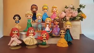 DINOSO Topper Boneka Princess 3D Cake Decoration bisa untuk Dekorasi Hiasan Kue Karakter Princess Belle dan Snow White