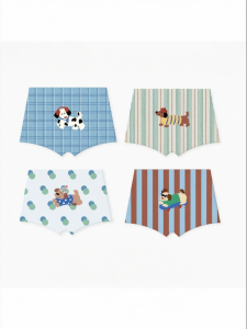 A Class Cotton Breathable Cartoon Boys Briefs 4pcs