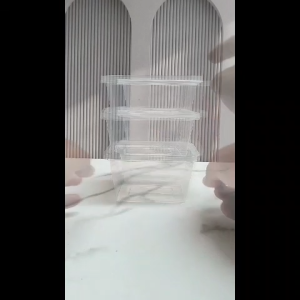 Thinwall KLIR Rectangle 200ml / Food Container Food Grade / Kotak Makan Persegi Panjang 25 pcs