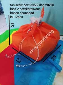Tas serut 22x22 isi 12pcs berkat nasi besek tas hajatan serut tas box nasi tas kue