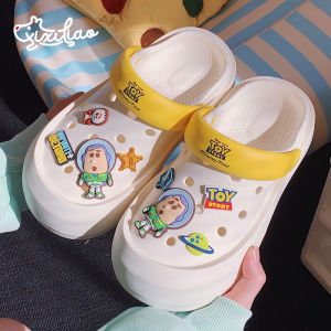 Thin Strip Toy Story Bass Light Year Hole Shoes Matching Summer Outdoor Non-Slip Cute Beach Shoes for Women