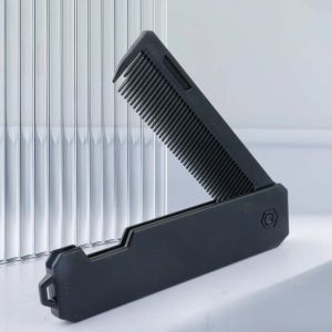 Professional 3 in 1 Pocket Folding Combs Wide Tooth Oil Head Comb Beard Combing Barber Hair Clipper Comb Salon Hair Styling Tool
