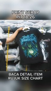 (Pit 18-26) Baju Sepultura In Flames The Black Dahlia Mrder Band Tshirt ROCK YEAH