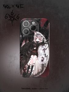 Gothic Style Dreamy Lolita Phone Case for Apple 15Promax 14Pro Art 13Mini 12Advanced Female Film Full Coverage Protective Case Imd Matte Soft Shell