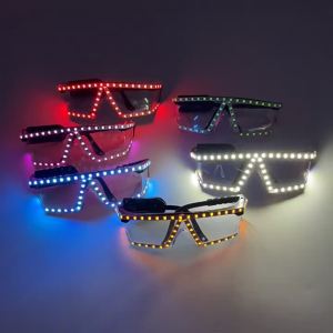 Disco Jumping Equipment led Luminous Eye Protection Glasses Bar KTV Funny Atmosphere Props Night Market Stall Childrens Toys