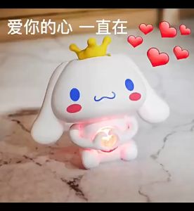 Sanrio Heart Doll Voice Toy Kuromi Cinnamoroll Confession Girlfriend Can Say I Love You Small Toys Valentines Day Couple Gift