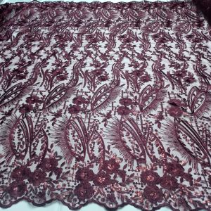 Tile bordir motif terbaru ful payet ( harga 050m )cod