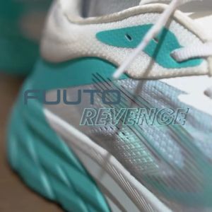 910 Nineten Sepatu running pria FUUTO REVENGE REVENGE PUTIH/ABU-MUDA/TURQOISE