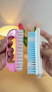 B1T1 Durable Hard Bristle Laundry Brush Long-lasting Cleaning Brush Household Wooden Board Brush