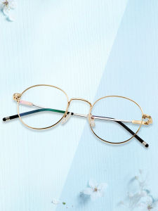 Reading Glasses for WomenBlue Light Blocking Computer ReadersSpectacles With Gold Wire Frames Anti UV Ray/Eye Strain/Glare