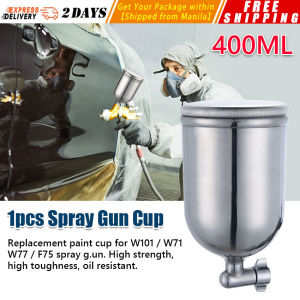 400CC Plastic/Aluminum Spray Paint Pot Air Gravity Feed Sprayer Cup Pneumatic Tool Accessories For F75 W101 W71 W77 Spray-Paint-Pot