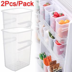 Refrigerator Organizer Box Snap-fit Design Classification Plastic Convenient Fridge Side Door Storage Box Home Kitchen Supplies