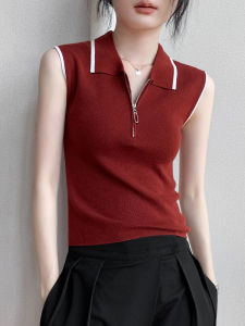 GEBEISHANG | Slim Fit Sleeveless Polo Shirt No Specification