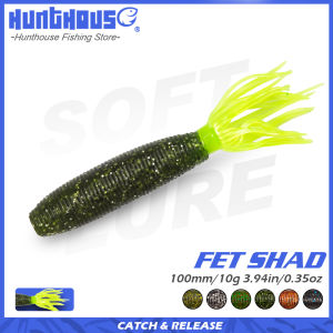 Hunthouse Fat Ika 100mm 10g Easy Shiner Shad bait Soft Fishing Lure Silicone Leurre Souple For Fishing Black Bass Perch LW233