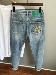 Mens Cotton Stretchy Straight Leg Jeans Comfortable Casual Versatile Fall Fashion Urban Style Long Pants Youth Wear