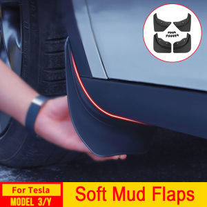 Original Type Mud Flaps for Tesla Model 3 Y Juniper Launch 2025 2026 Soft Mudflap Guards Front Wheel Fender MudGuard Accessories