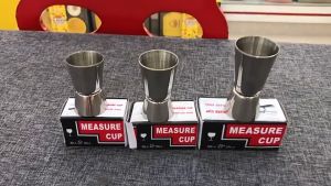 Stainless Steel Cocktail Shaker Measure Cup Dual Shot Drink Spirit Measure Jigger 30ml/40ml/50ml. Cawan Pengukur Koktel Keluli Tahan Karat Minuman Dwi Shot Jigger Pengukur Jigger 30ml/40ml/50ml