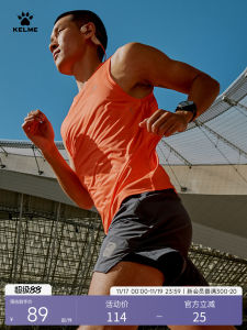 KELME Mens Running Vest 2025 Summer Marathon Competitive Training Quick Dry Sport Sleeveless T-Shirt Breathable Thin round Neck