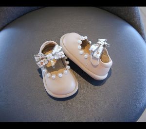 Princess Shoes for Girls Soft Bottom Anti-Slip Small Leather Spring Autumn Baby Single Shoes Infant Toddler Kids Footwear