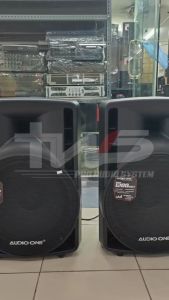 Speaker Fiber 15inch Aktif Pasif Full Bass Original Audioone Garansi Resmi 1tahun RFL | TWSAUDIO